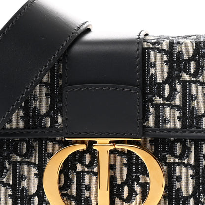 Christian Dior Oblique 30 Montaigne Box Bag Blue 8 of 14