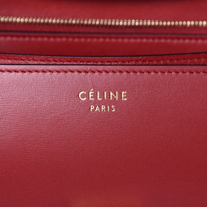 Celine Box Calfskin Medium Classic Box Flap Bag Red 6 of 10