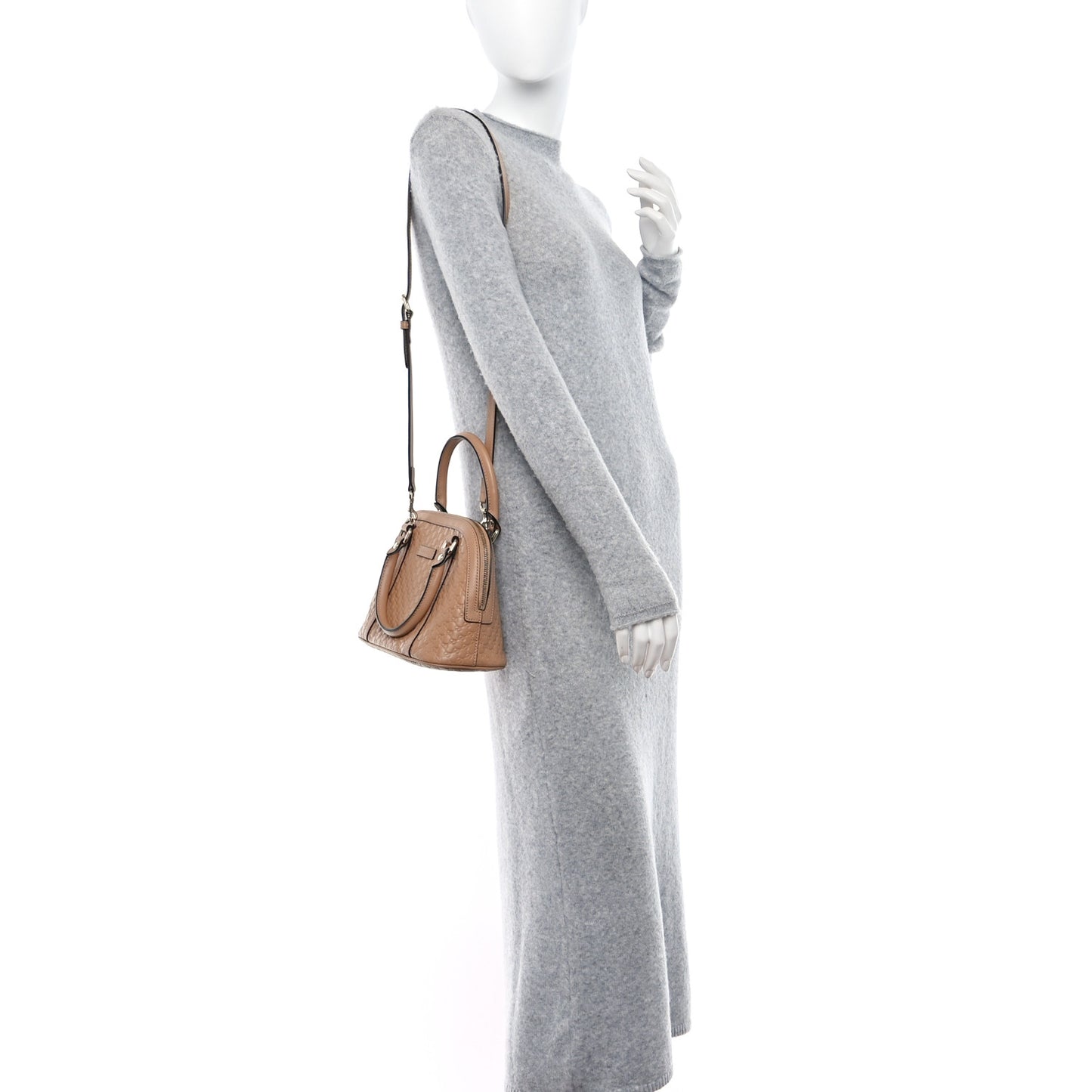 Soft Microguccissima Mini Dome Bag Camelia