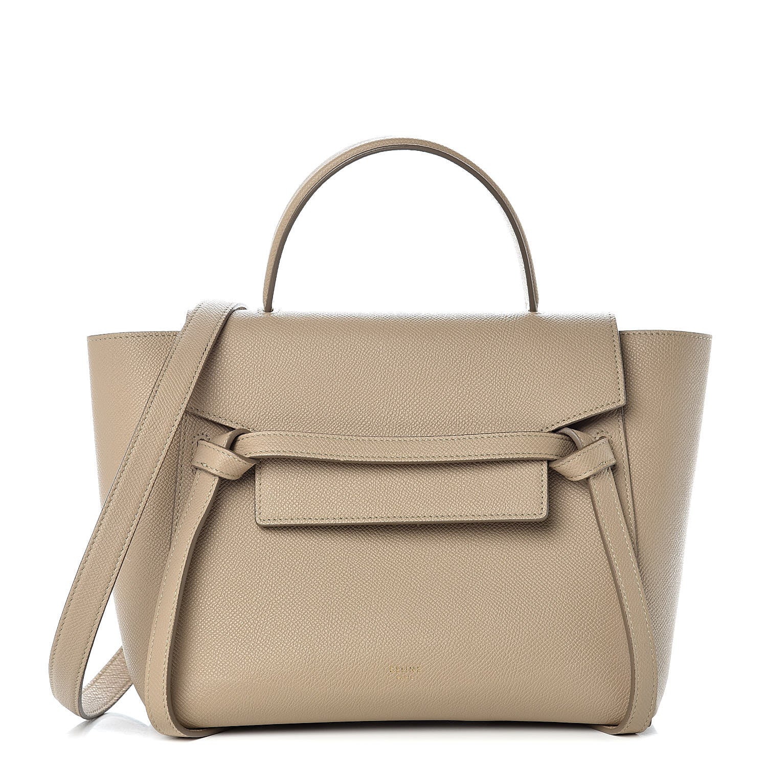 Celine Grained Calfskin Nano Belt Bag Light Taupe 1 of 13