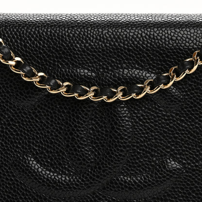 Chanel Caviar Timeless CC Wallet on Chain WOC Black 9 of 16