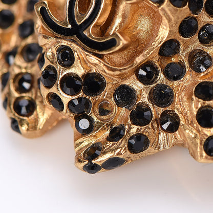 Chanel CHANE Lambskin Crystal Lion Chain Belt Gold 4 of 11