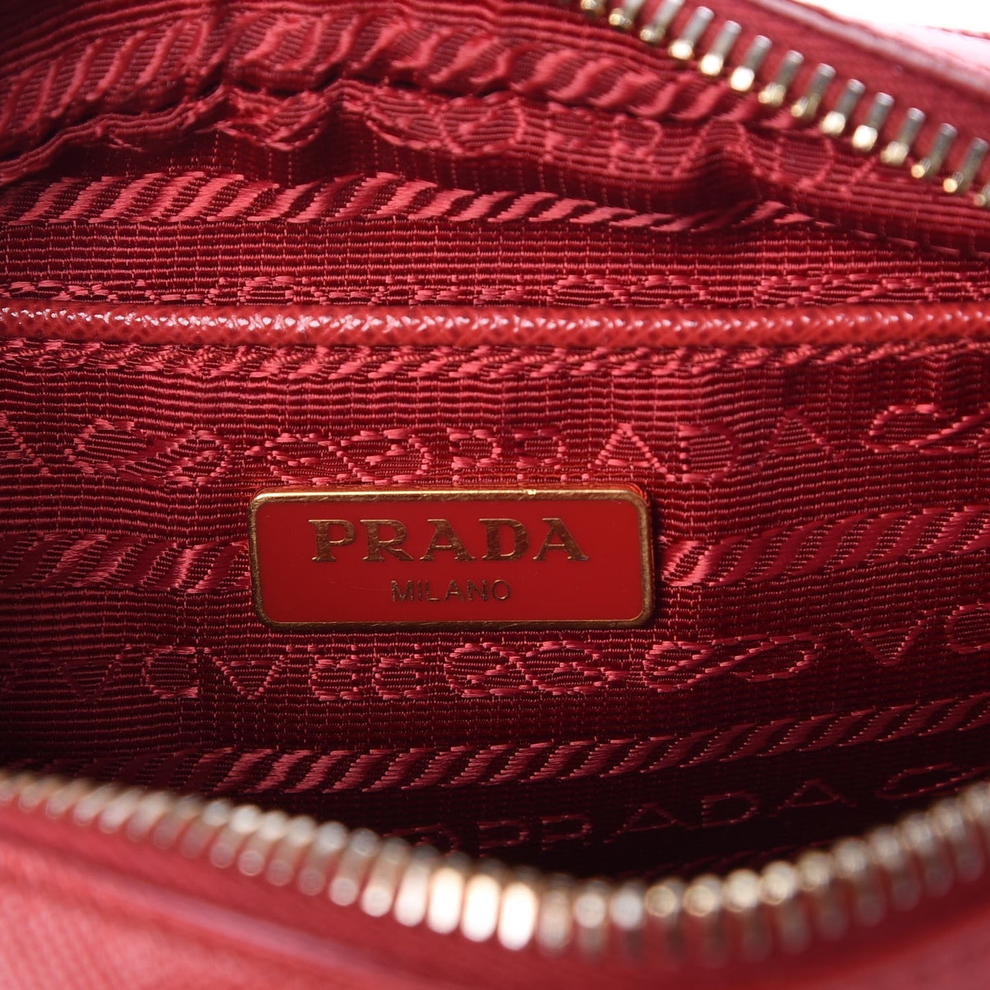 Saffiano Mini Camera Crossbody Bag Rosso