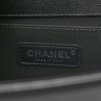 Chanel Caviar Quilted Medium Boy Flap Black 6 of 10