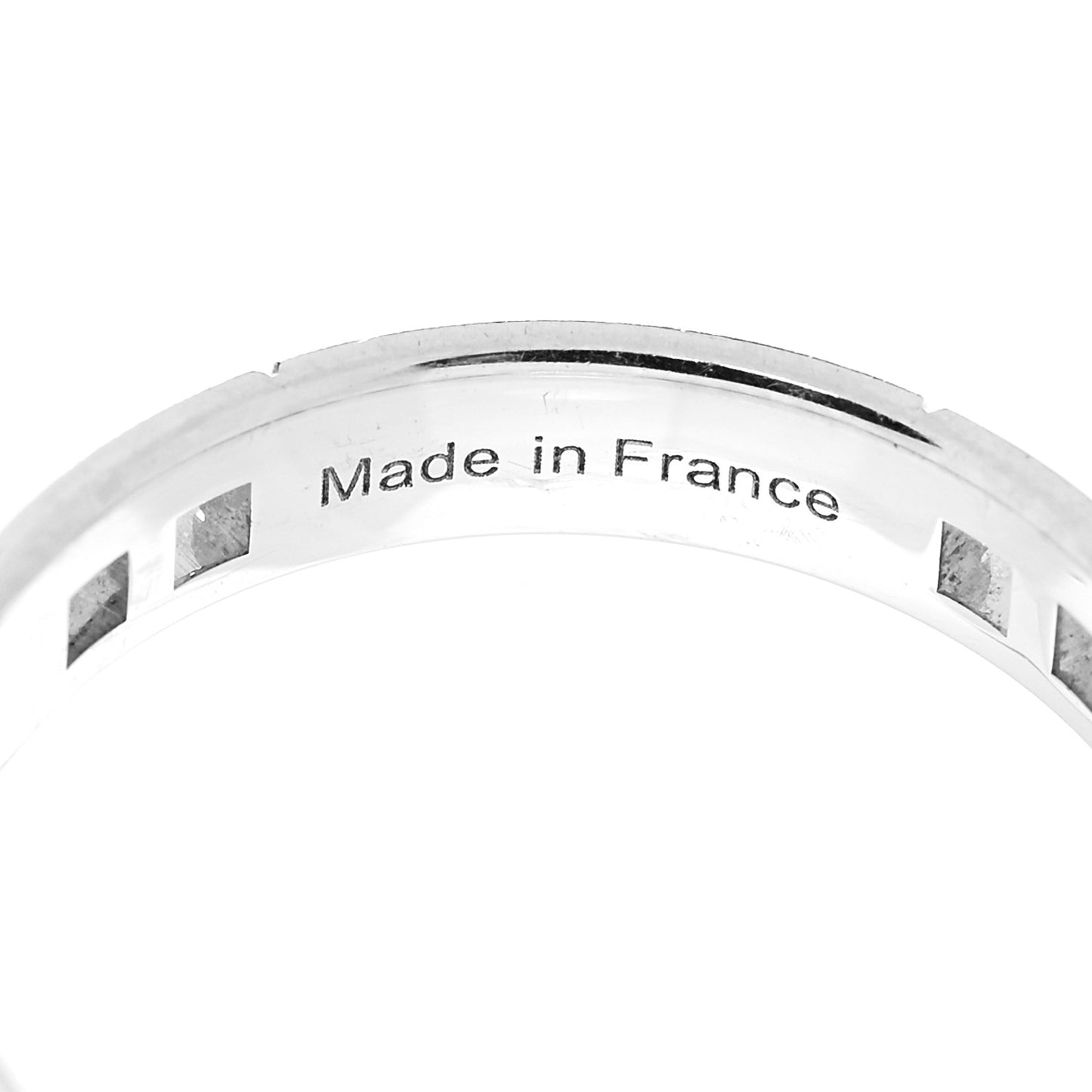 18K White Gold Diamond Ever Herakles Four-Station Wedding Band Ring 51 5.75