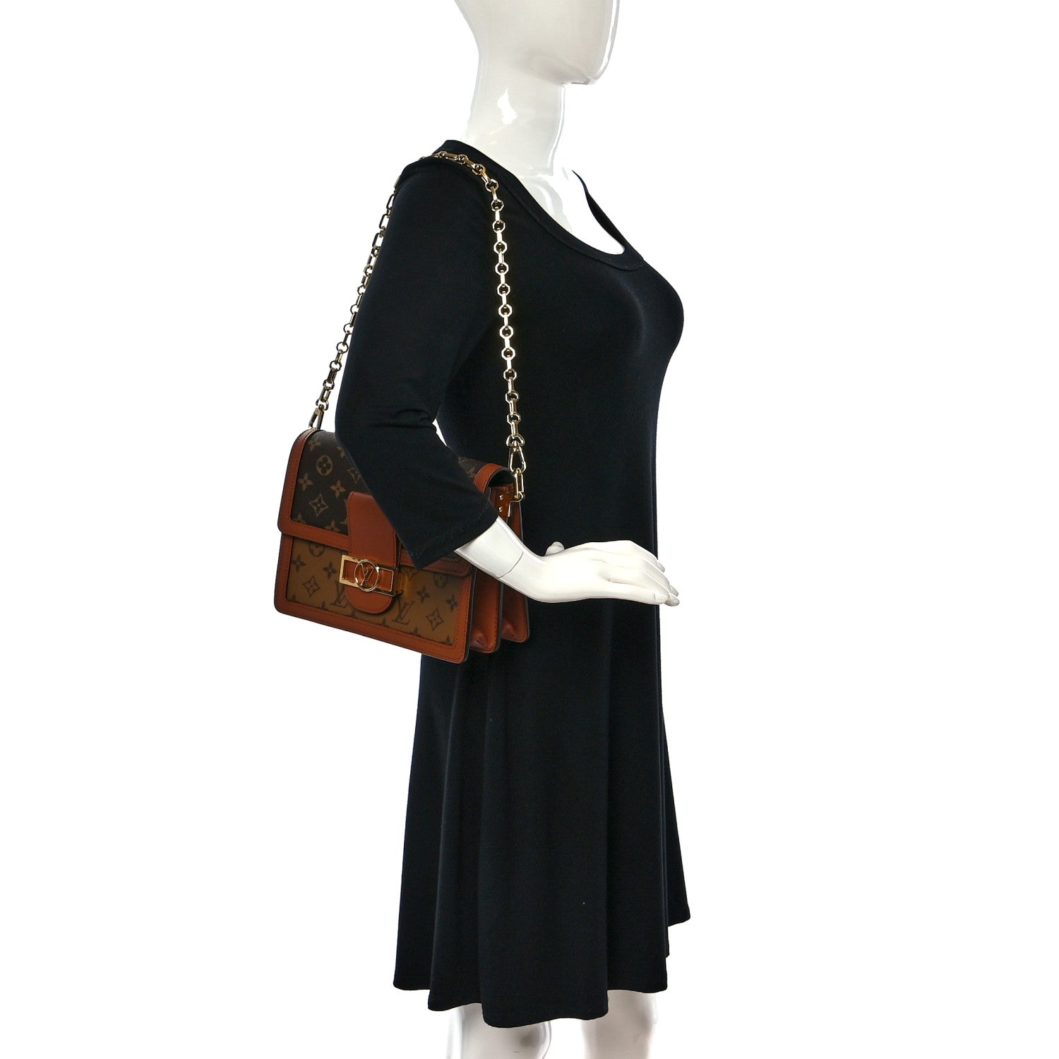 Louis Vuitton Reverse Monogram Dauphine MM 2 of 8