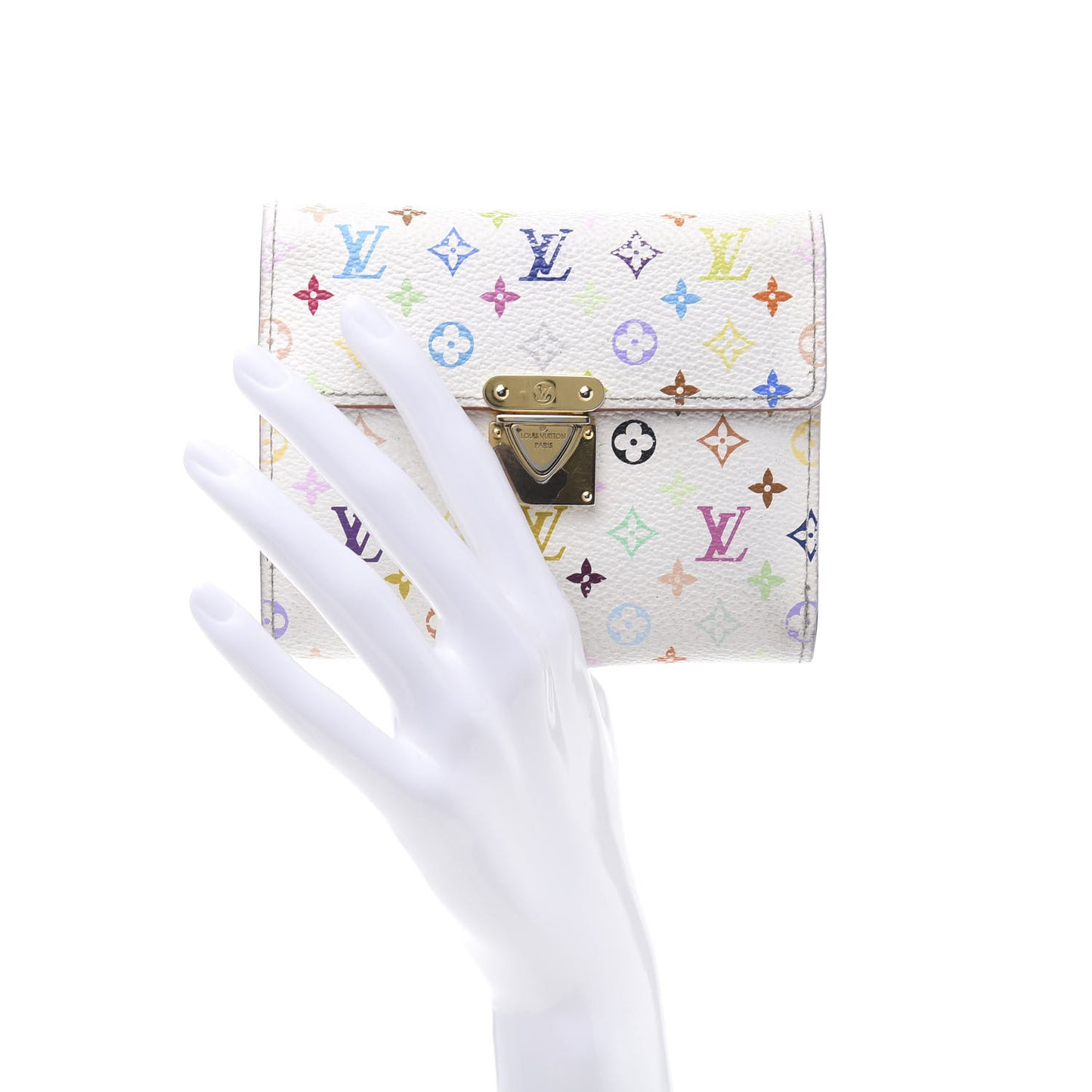 Monogram Multicolor Koala Wallet White