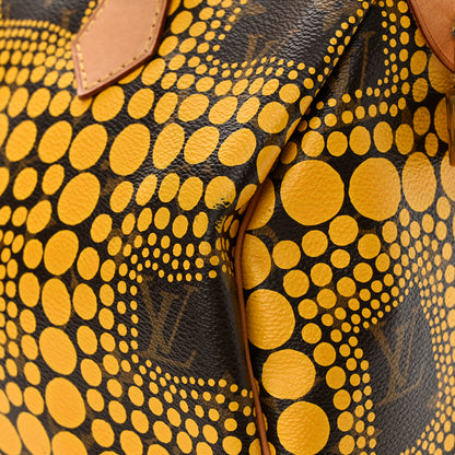 Louis Vuitton Monogram Kusama Town Speedy 30 Yellow 11 of 12
