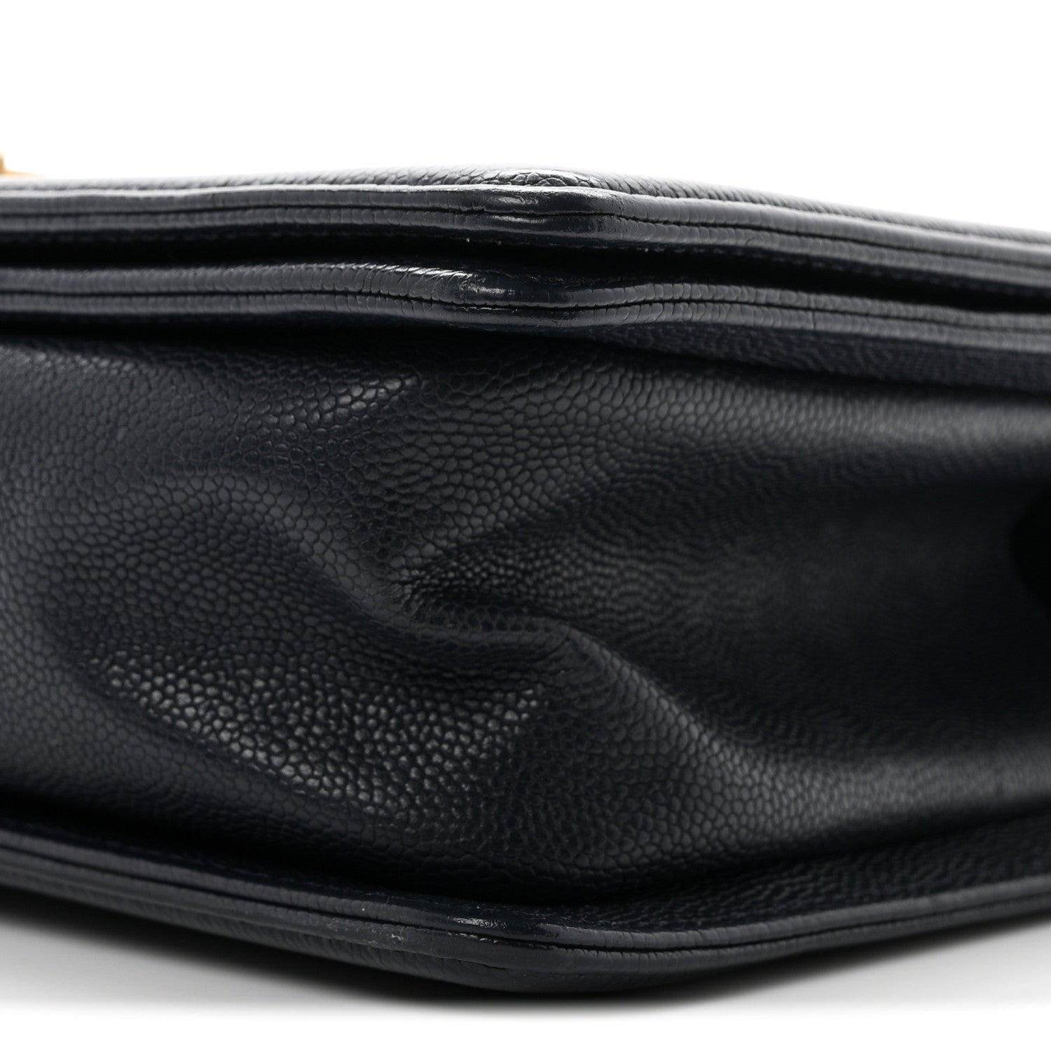 Chanel Caviar Quilted Medium Boy Flap Navy 9 of 10