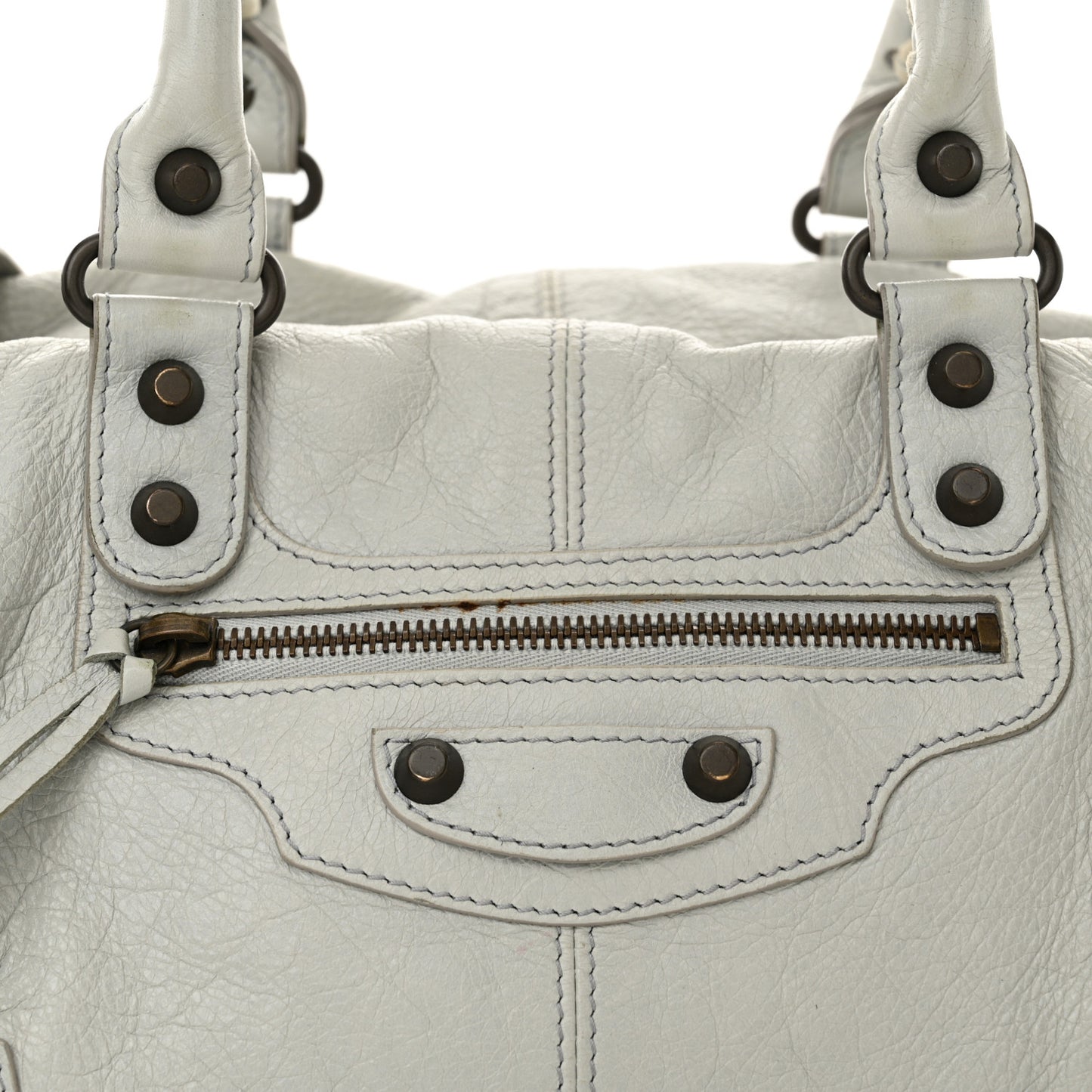 Agneau Classic Hardware Maxi Twiggy Gris Glace