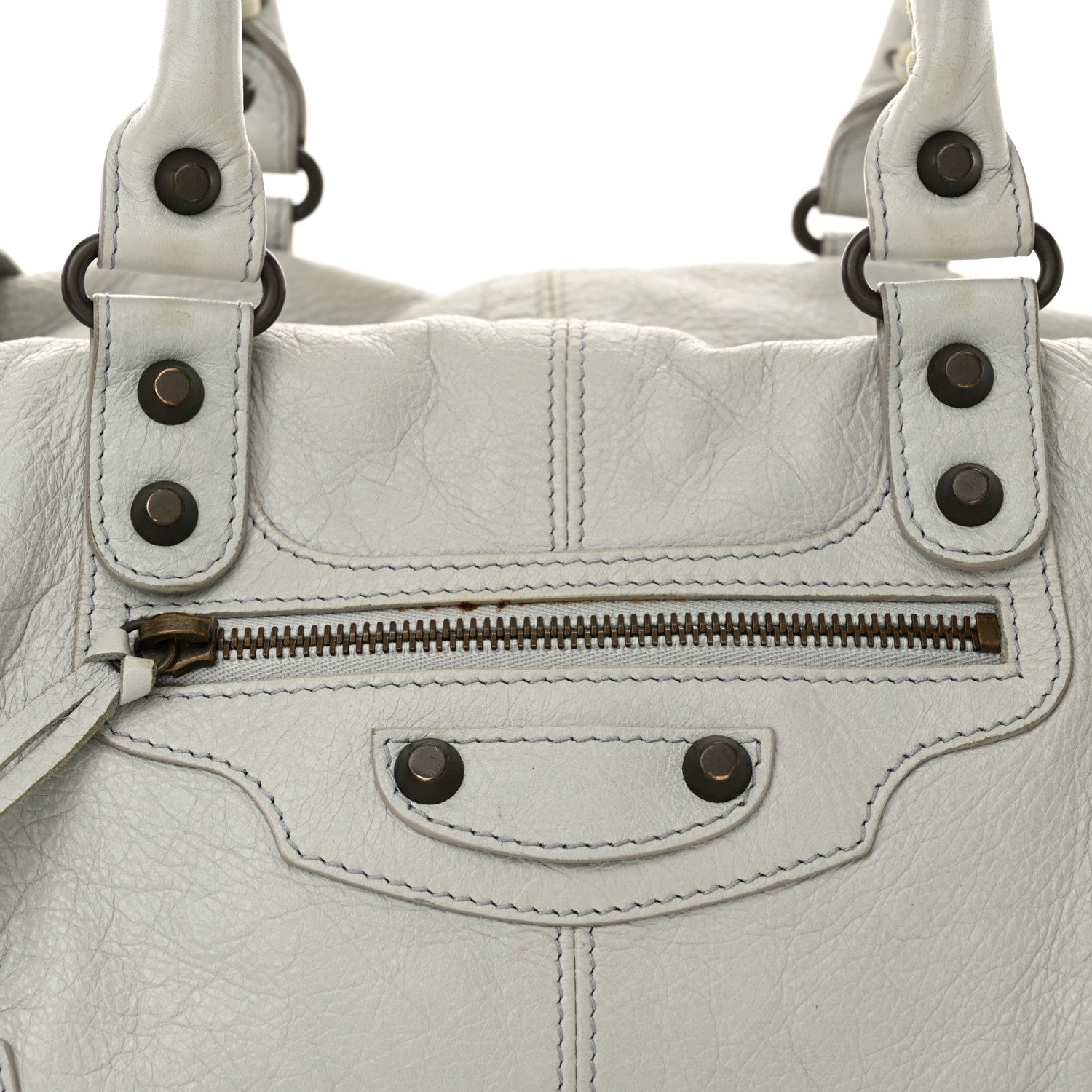 Balenciaga Agneau Classic Hardware Maxi Twiggy Gris Glace 8 of 18