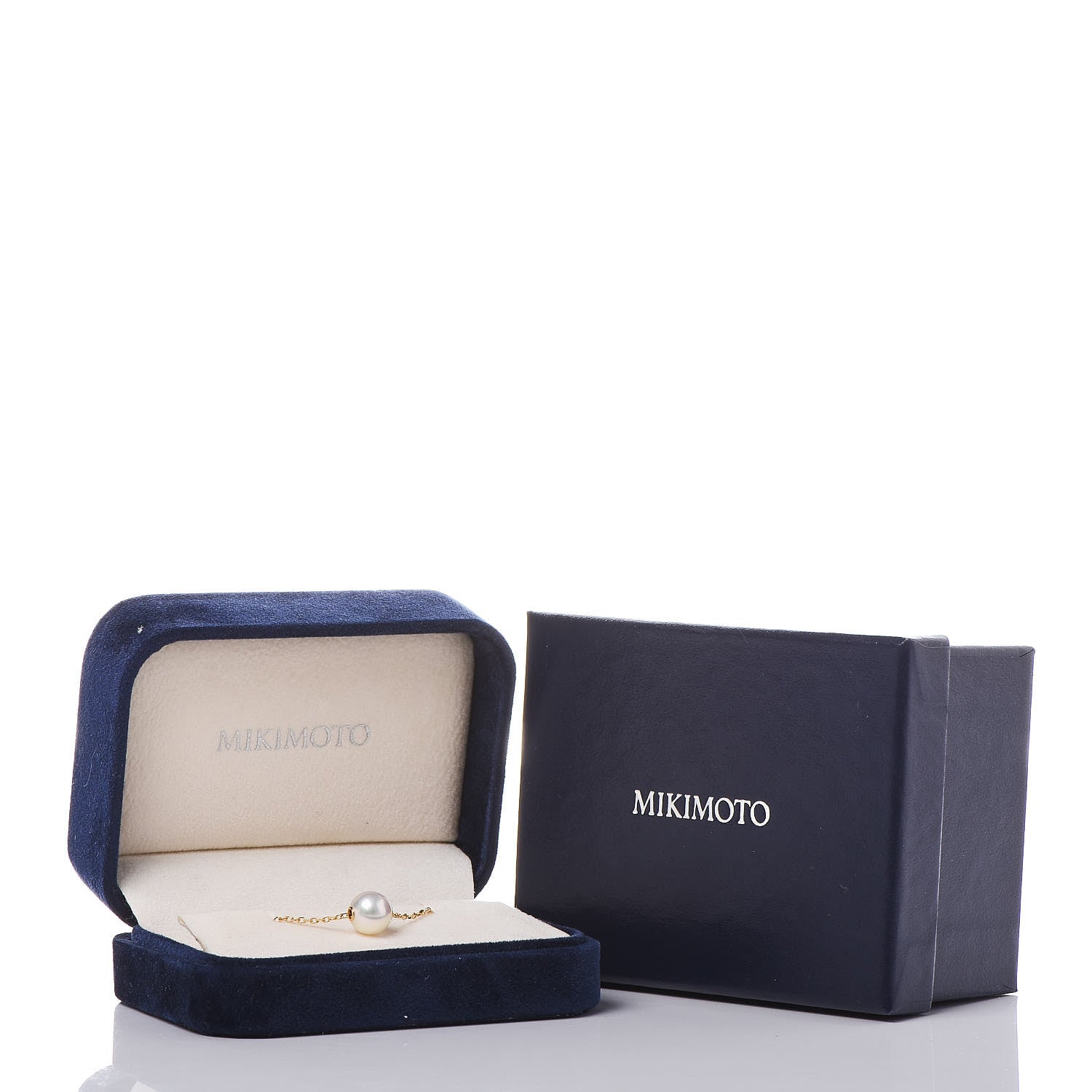 Mikimoto 18K Yellow Gold Akoya Pearl 8mm Single Pendant Necklace 6 of 6