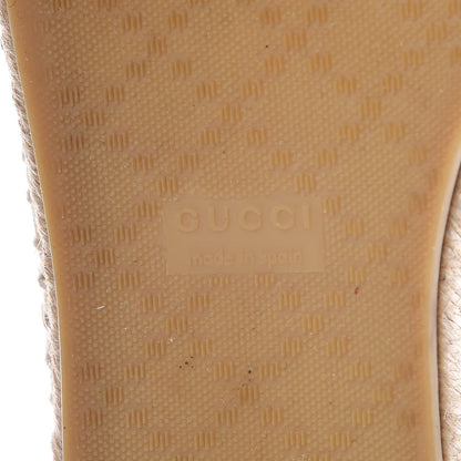 Gucci Nappa Ophelia Espadrilles 37.5 Mystic White 9 of 11