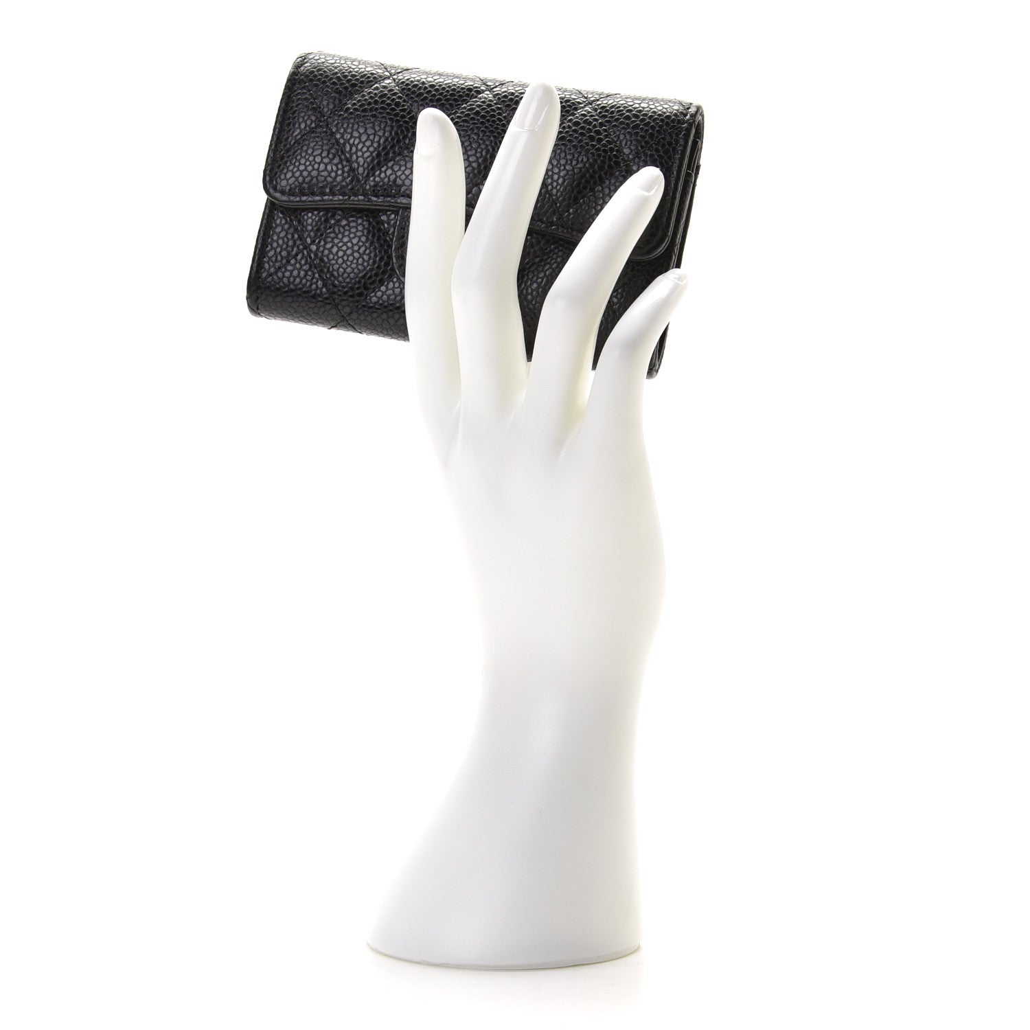 Chanel Caviar Quilted Flap Card Holder Black 10 of 12