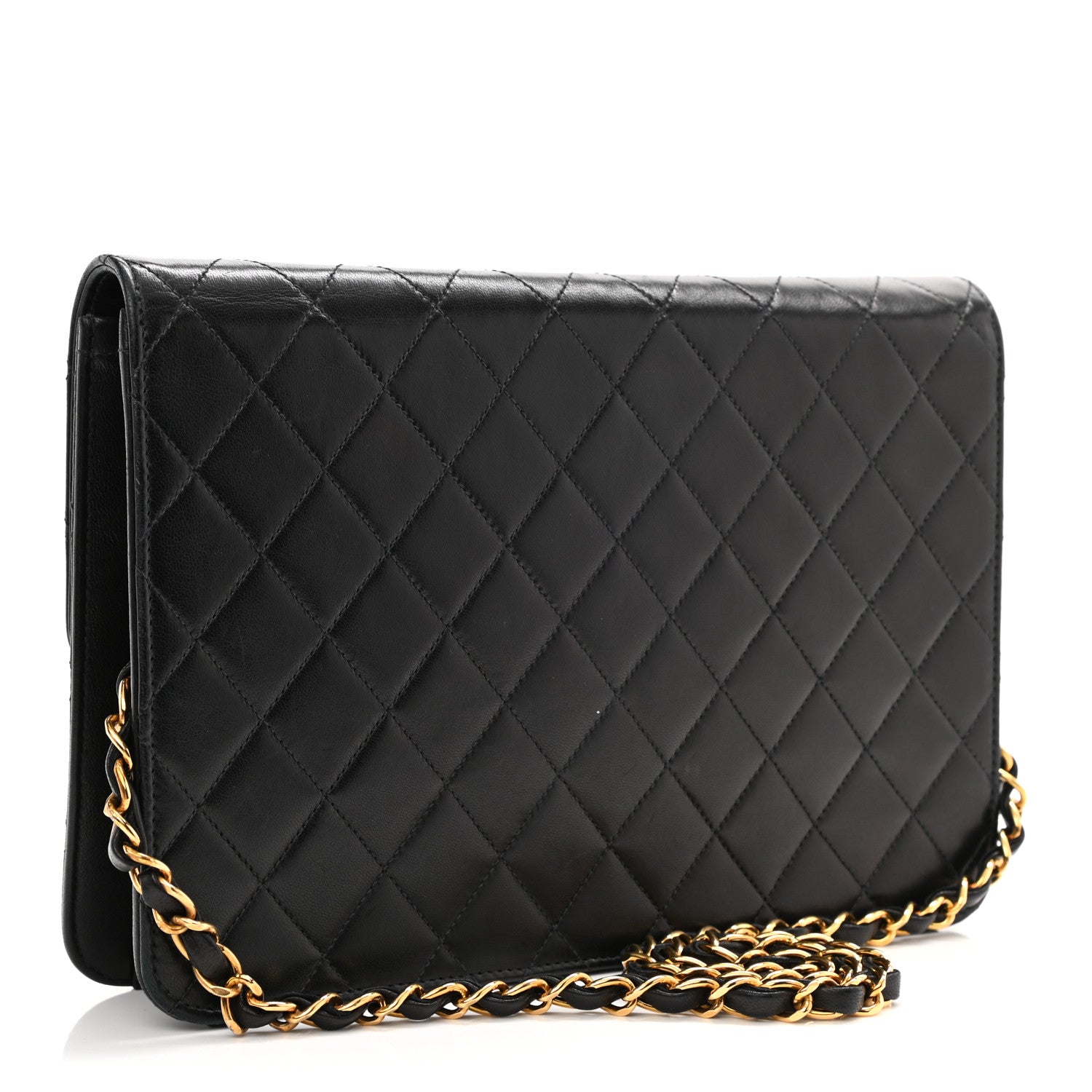 Chanel Lambskin Quilted Medium Single Flap Black 3 of 9