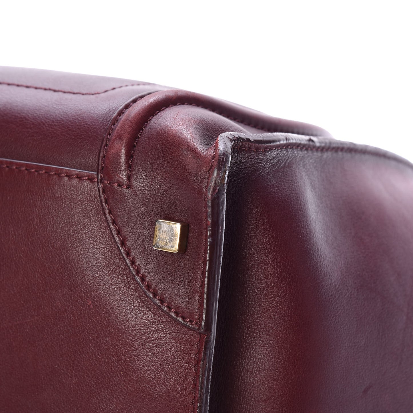 Smooth Calfskin Mini Luggage Burgundy