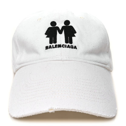 Balenciaga Cotton Drill Pride Cap Hat L White 3 of 10