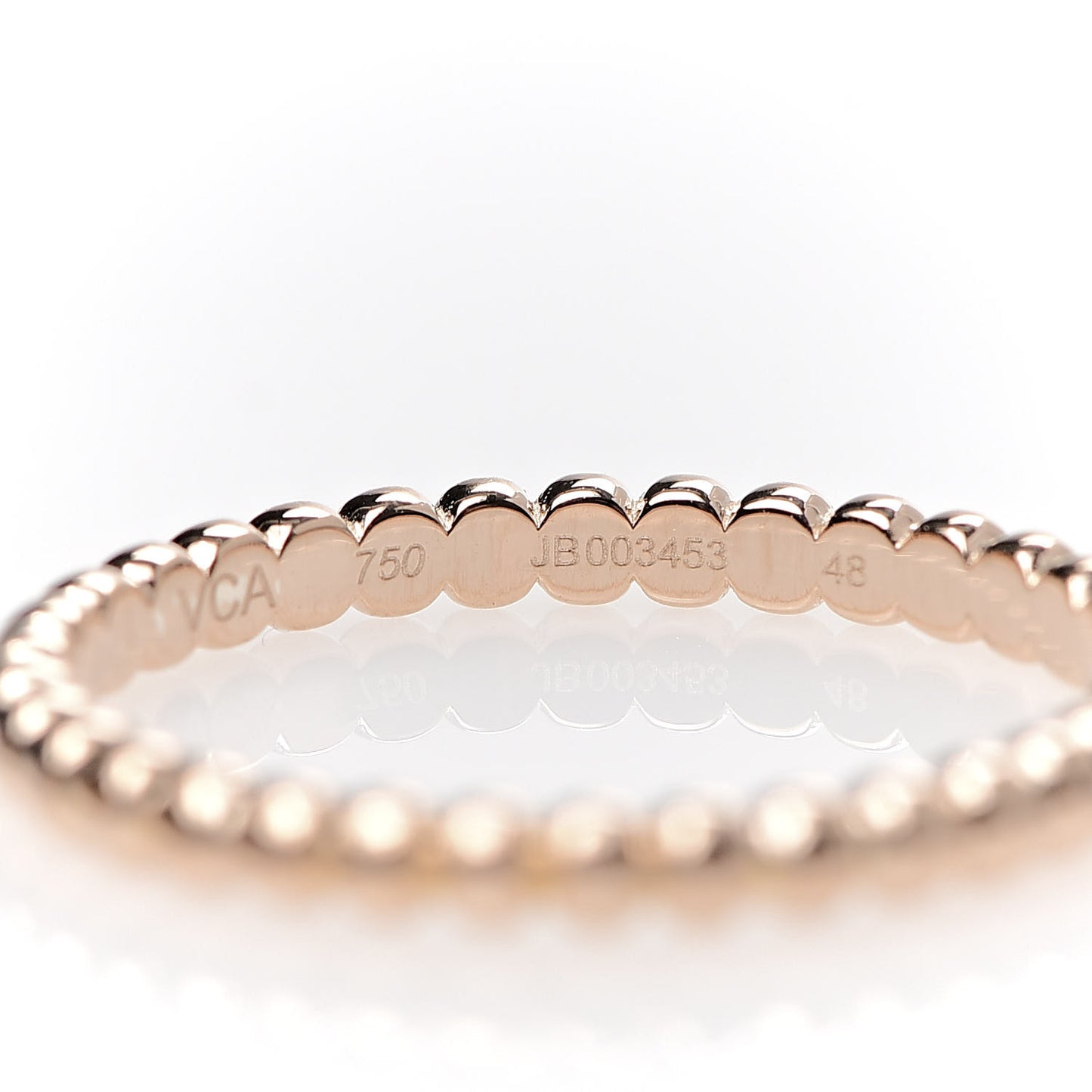 18K Rose Gold Small Perlee Ring 48 4.5
