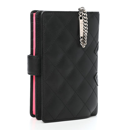 Chanel Calfskin Quilted Cambon Zipped Pocket Wallet Black 3 of 9