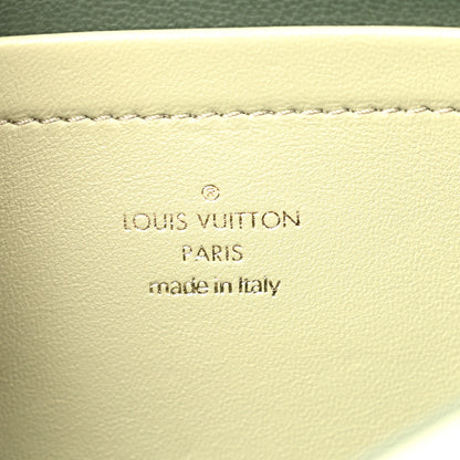 Louis Vuitton Lambskin Embossed Monogram Pochette Coussin Green 5 of 10