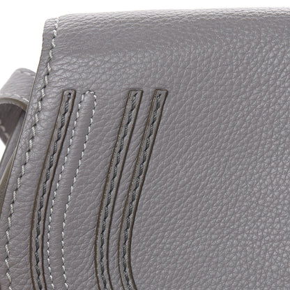 Chloe Calfskin Mini Marcie Round Crossbody Bag Cashmere Grey 9 of 13