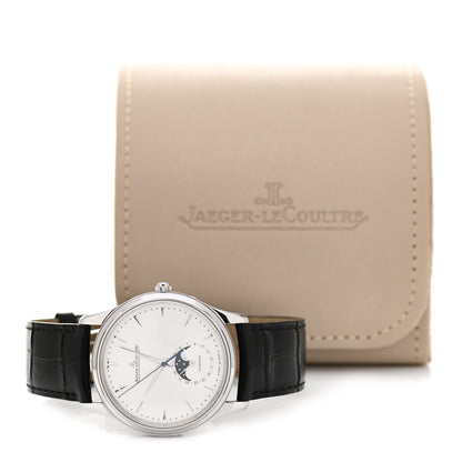 Jaeger-LeCoultre Stainless Steel Alligator 39mm Master Ultra Thin Moon Automatic Watch Q136842 5 of 5