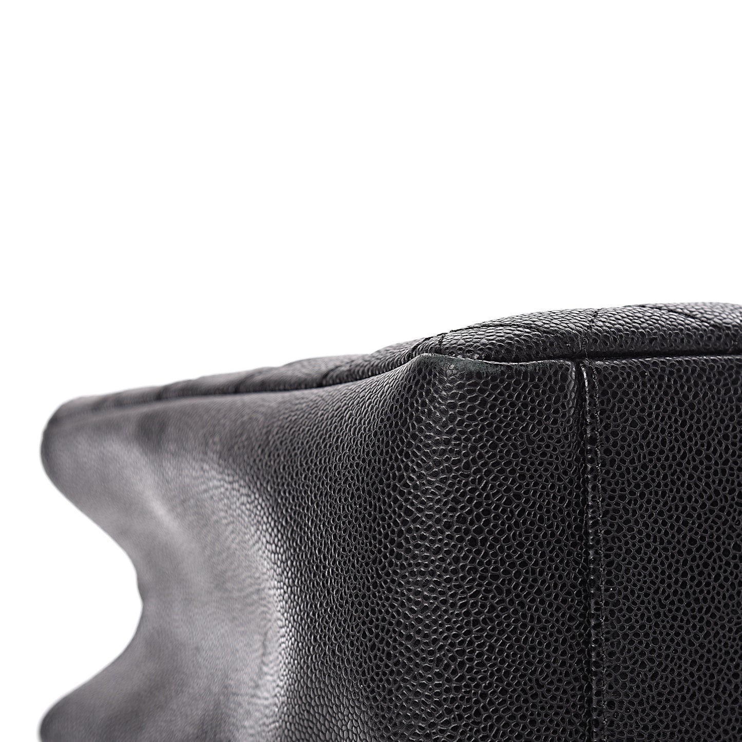 Caviar Quilted Grand Shopping Tote GST Black