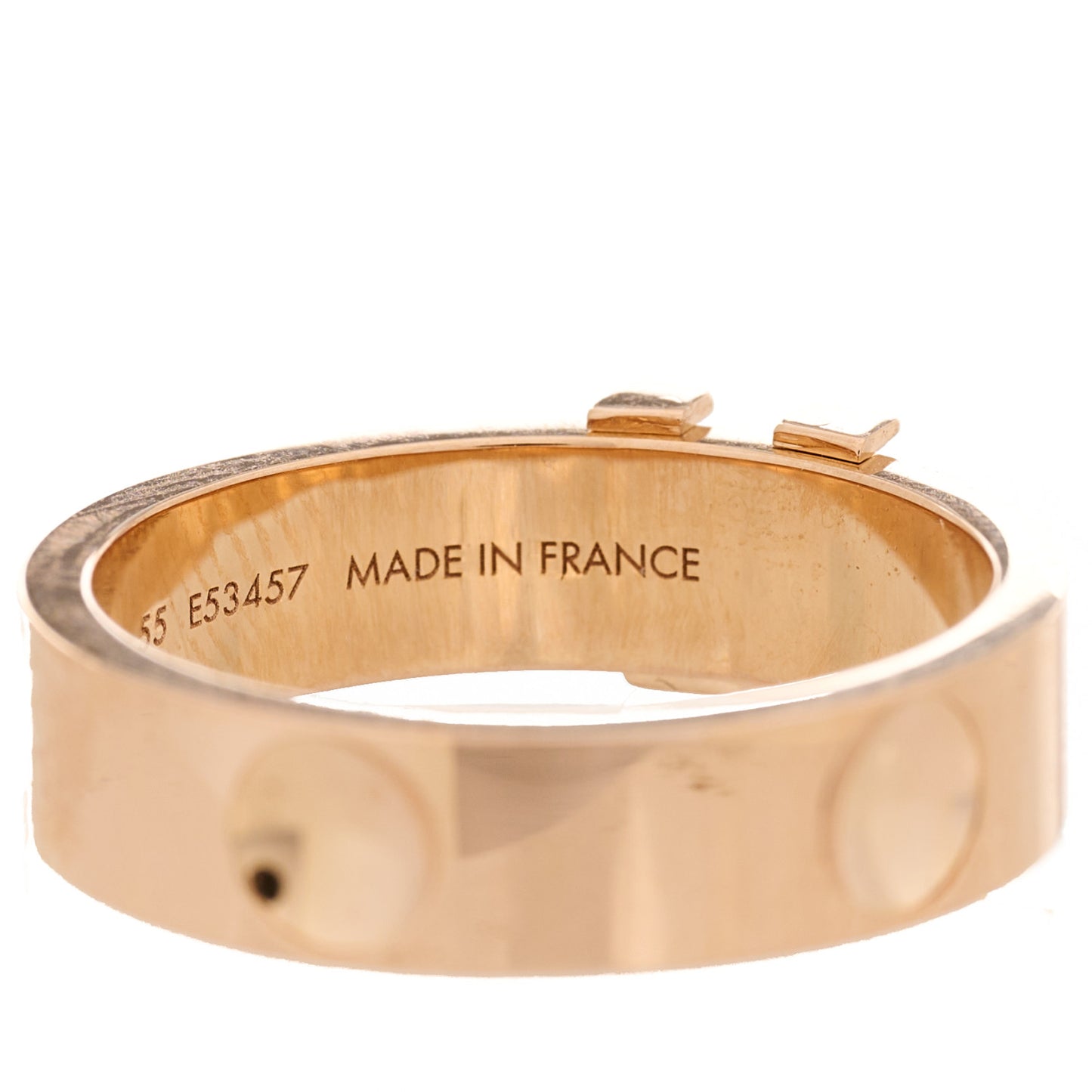 18K Pink Gold Empreinte LV Ring 55 7.25