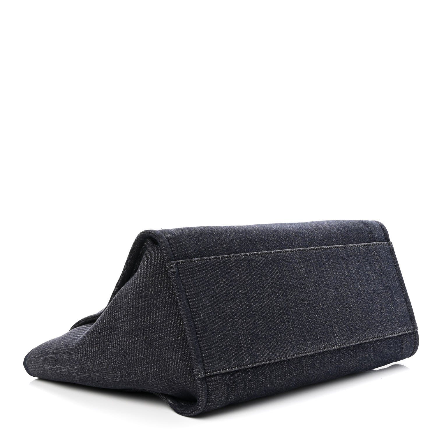 Chanel Denim Medium Deauville Tote Dark Blue 4 of 9