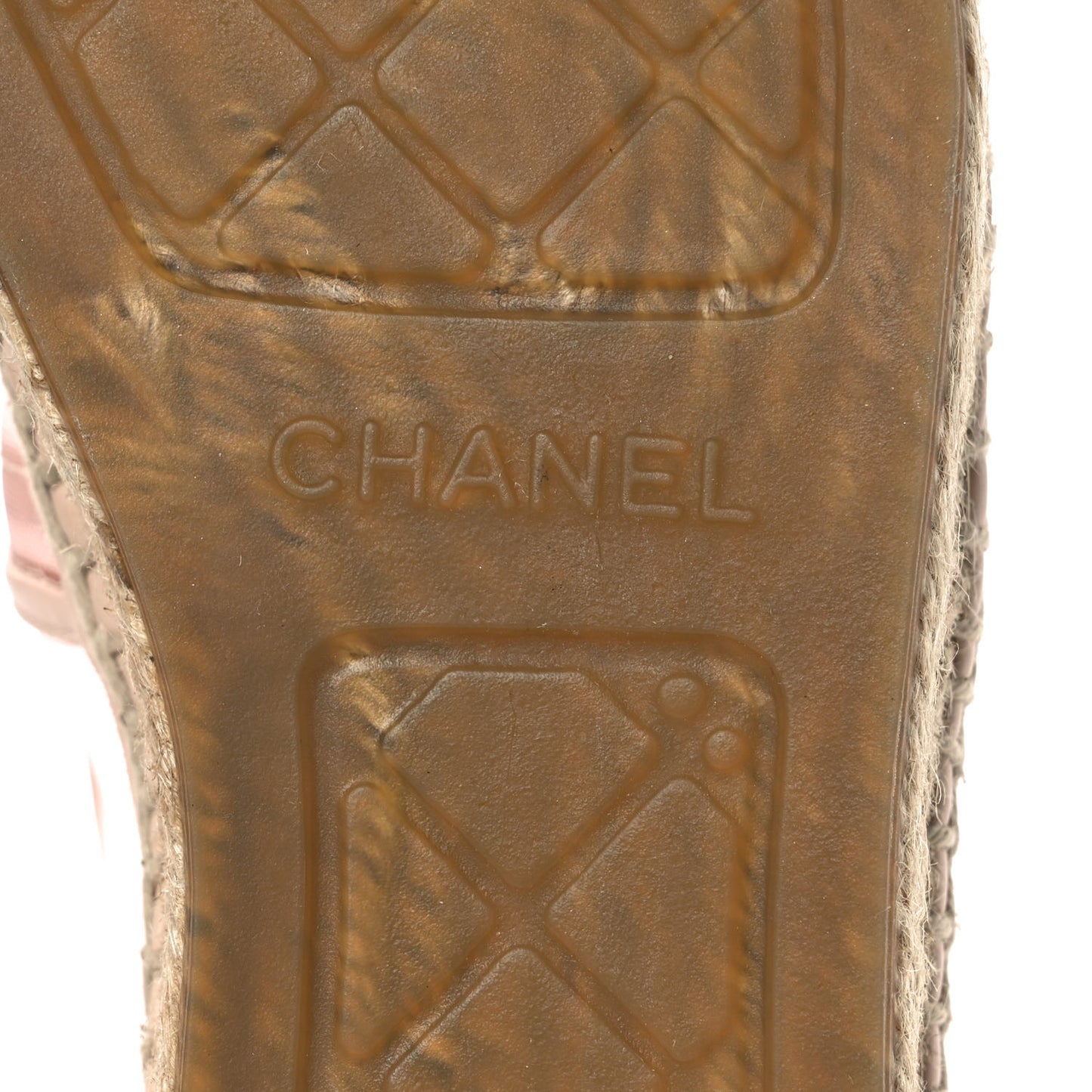 Mesh Grosgrain CC Espadrilles 39 Pink