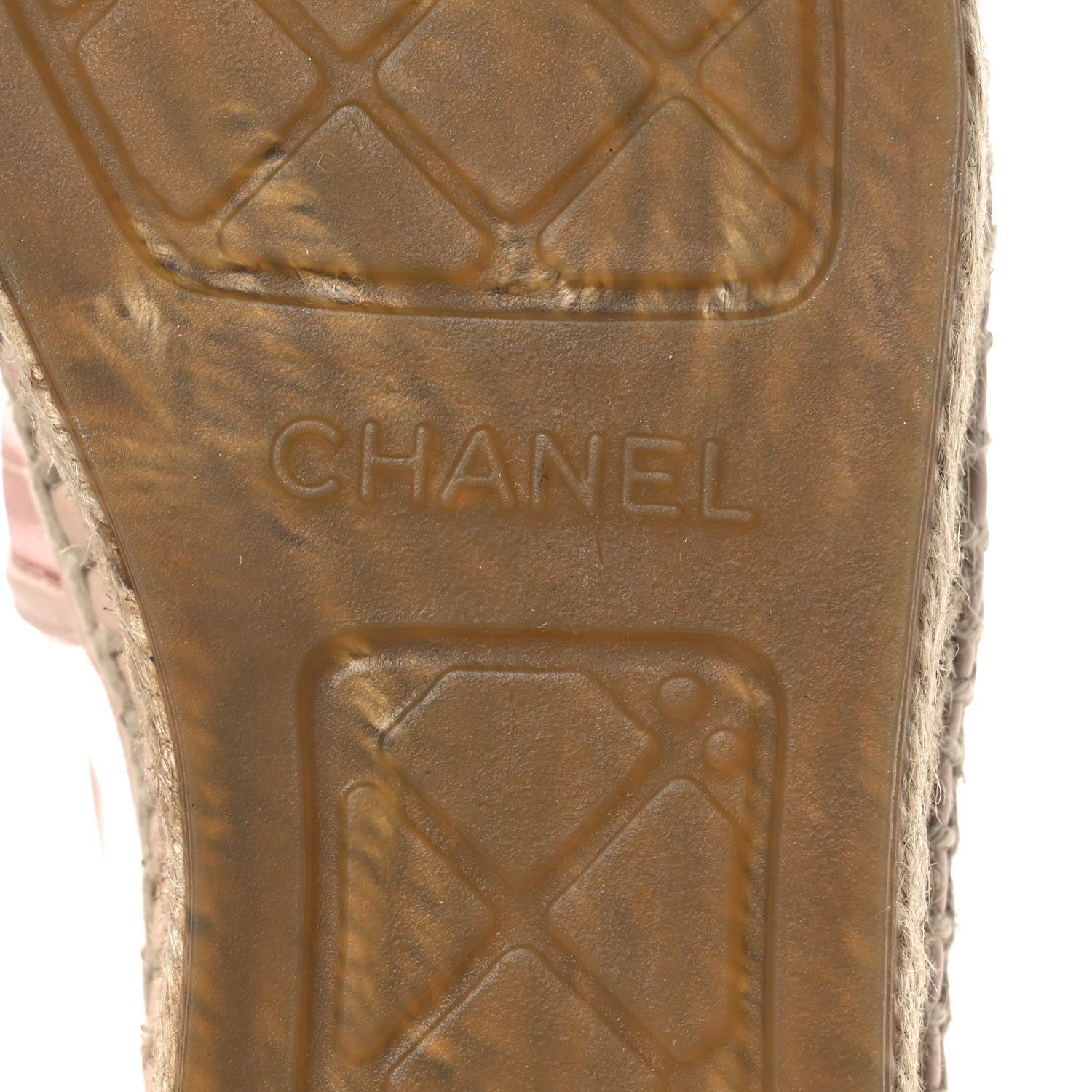 Chanel Mesh Grosgrain CC Espadrilles 39 Pink 6 of 9