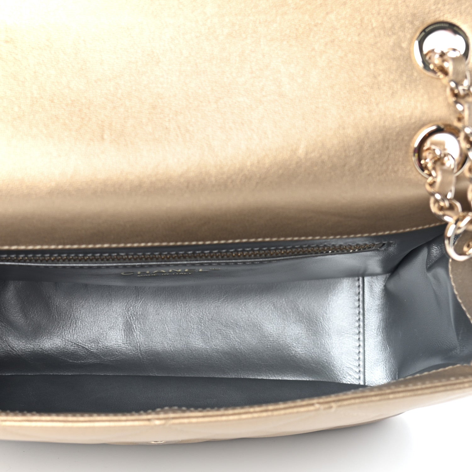 Chanel Metallic Lambskin Quilted Timeless CC Flap Gold 5 of 9