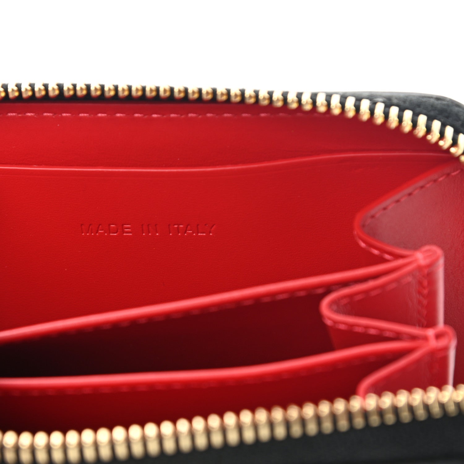 Christian Louboutin Calfskin Panettone Zip Around Coin Purse Black 6 of 10