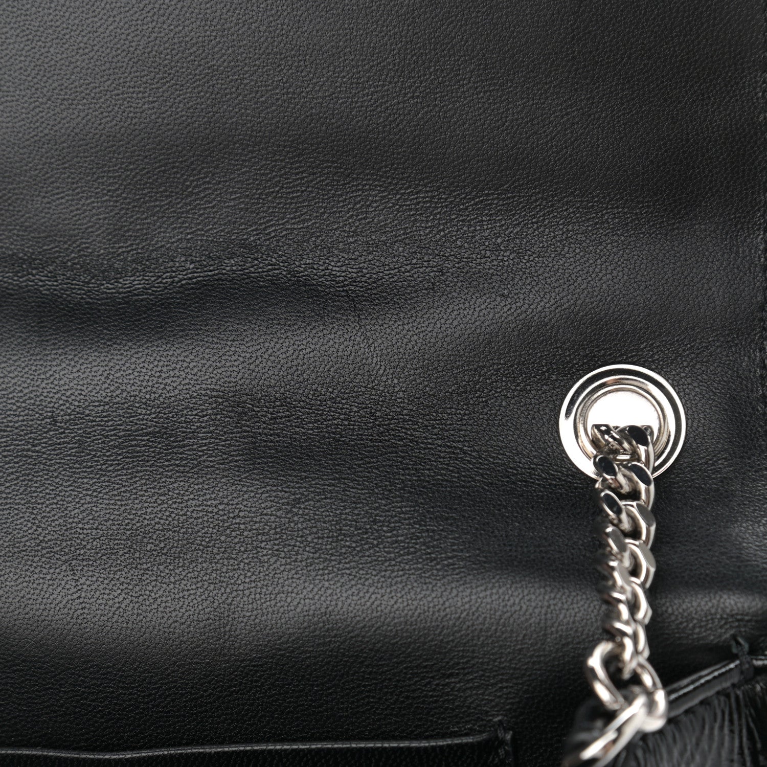 Versace Patent Nappa Quilted Virtus Shoulder Bag Black 10 of 10