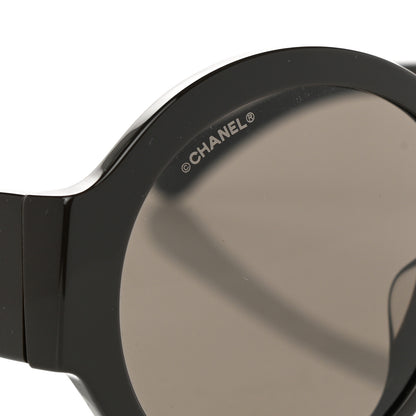 Chanel Acetate Polarized Round Sunglasses 5410 Black 7 of 8