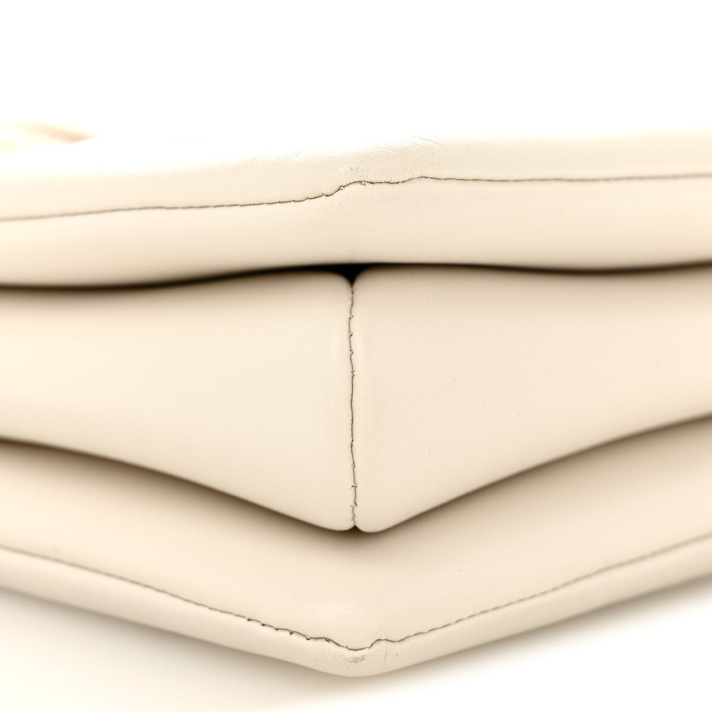 Lambskin Embossed Monogram Coussin PM Beige Cream