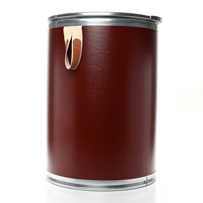 Hermes Kraft Paper Metal Canvas Saddle Box Rouge H 2 of 16