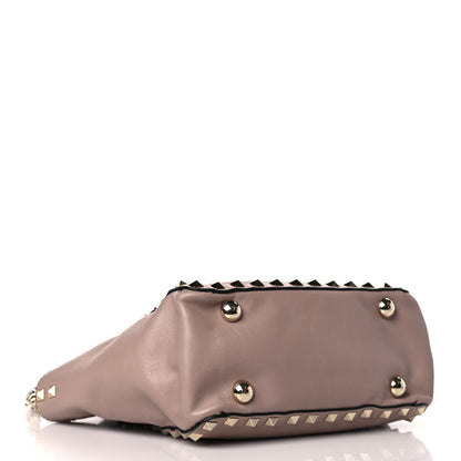 Valentino Garavani Vitello Mini Rockstud Tote Poudre 3 of 7