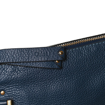 Chloe Calfskin Medium Marcie Satchel Royal Navy 12 of 13