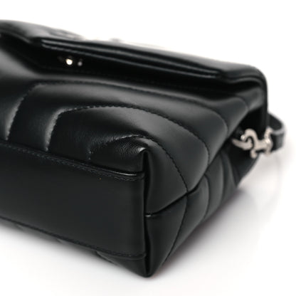 Saint Laurent Calfskin Y Quilted Monogram Toy Loulou Crossbody Bag Black 9 of 9