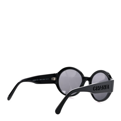 Chanel Acetate Polarized Round Sunglasses 5410 Black 4 of 9