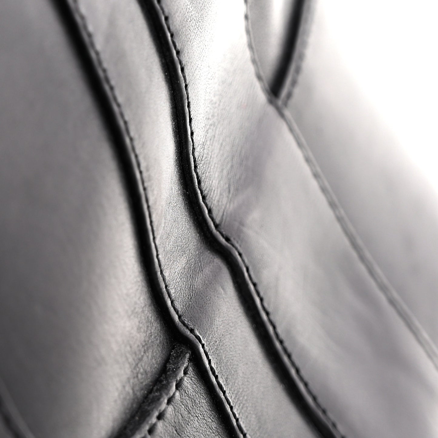 Calfskin Tonya 70 Knee High Boots 40.5 Black