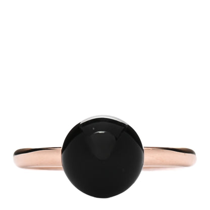 Tiffany 18K Rose Gold Black Onyx 8mm HardWear Ball Ring 45 3.25 1 of 4