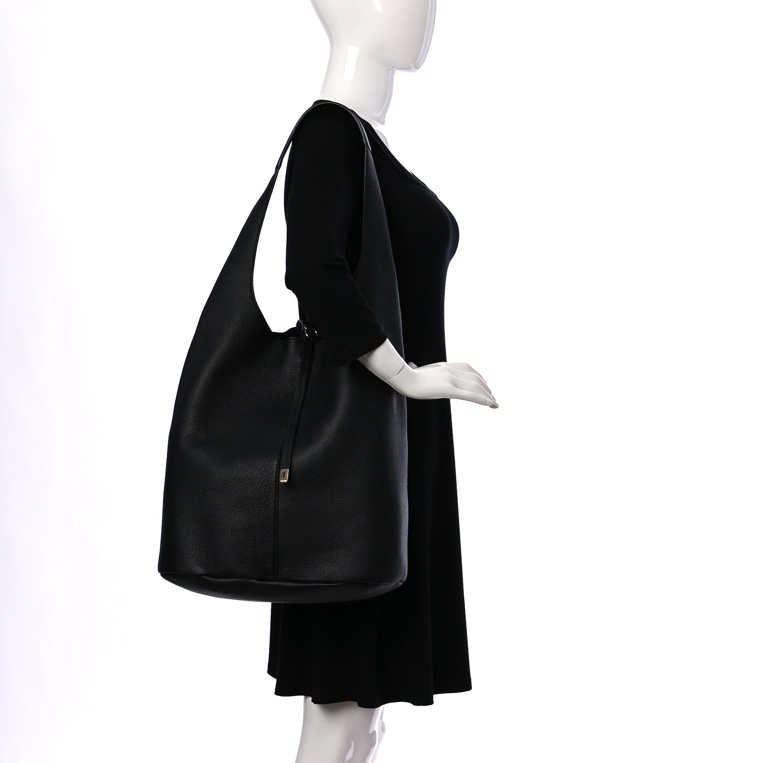 Salvatore Ferragamo Deerskin Sfilata Hobo Black 2 of 9