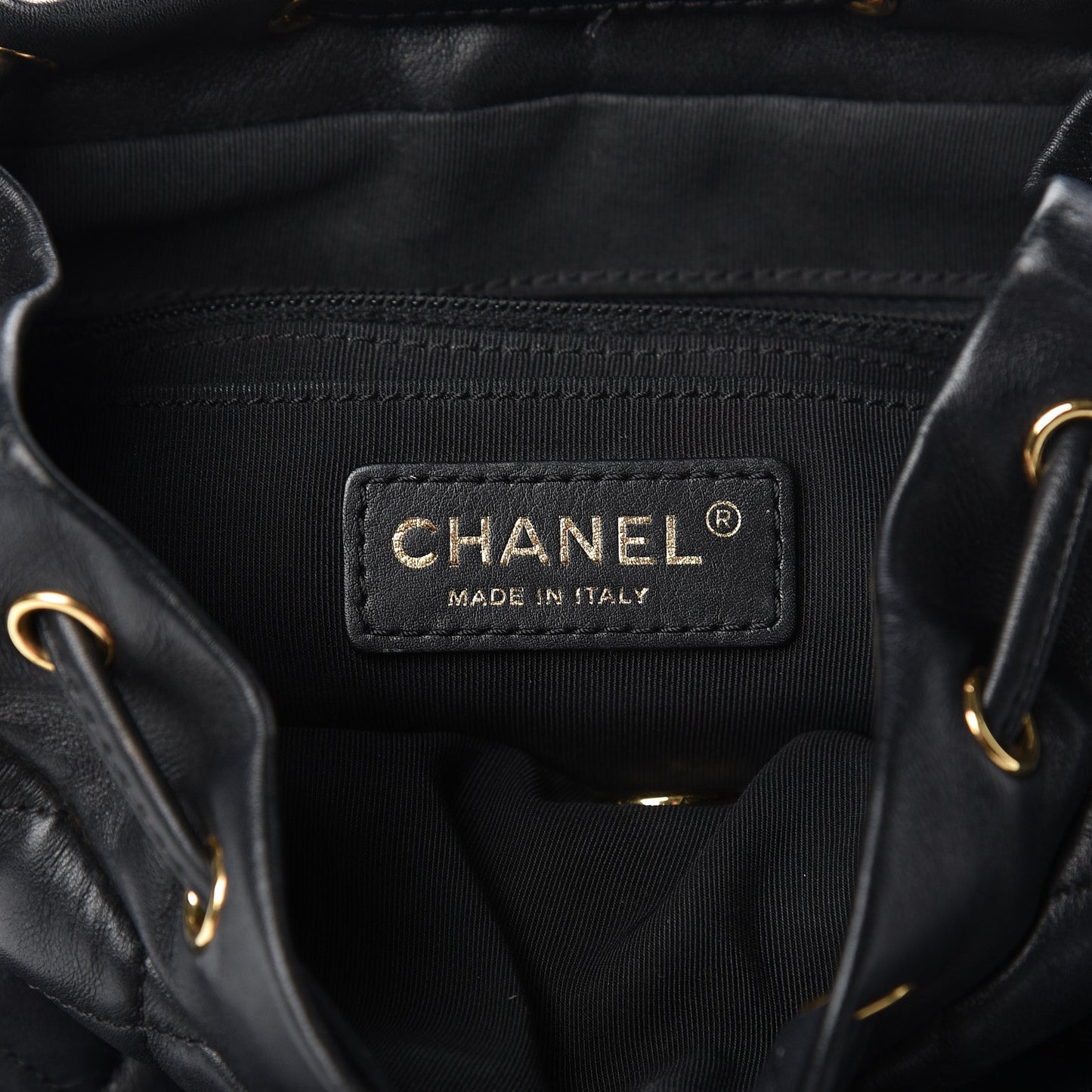 Lambskin Quilted Small Urban Spirit Backpack Black