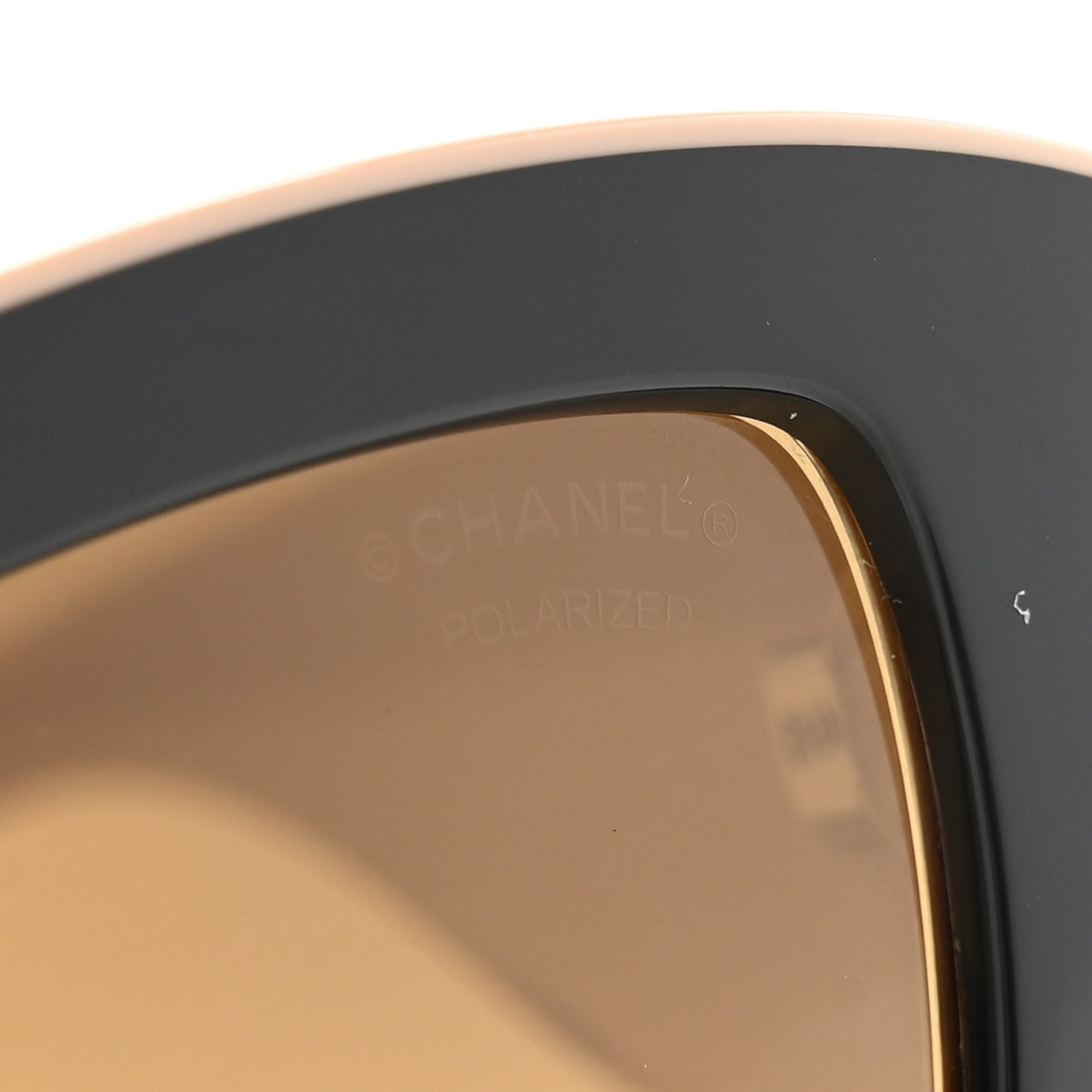 Nylon Butterfly Polarized Sunglasses 6058 Black Beige