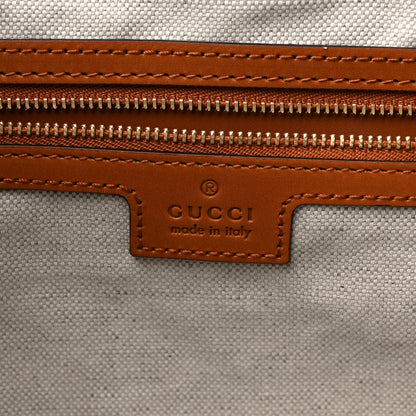 Gucci Canvas GG Monogram Web Medium Interlocking G Tote Bag White 6 of 9