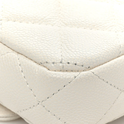 Chanel Lambskin Quilted Flap Phone Holder With Chain White 14 of 17