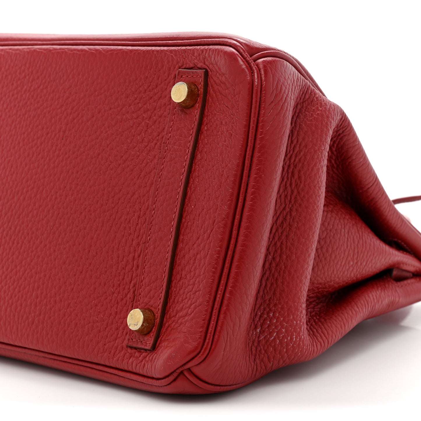 Taurillon Clemence Birkin 30 Rouge Garance