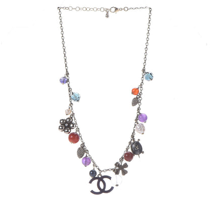 Chanel CC Multi Charm Necklace Gold Multicolor 3 of 7